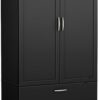 Amazon_com_ South Shore Acapella Wardrobe Armoire, Pure Black _ Everything Else Black Wardrobe