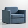Modern Blue Accent Armchair