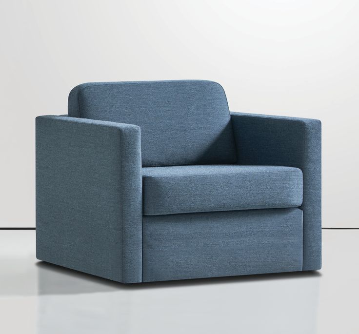 Modern Blue Accent Armchair