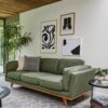 e304215d4811cc60954b155f4ac439be Modern Green Fabric Sofa – Mid-Century Style