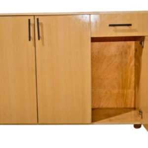 Modern Wooden Storage Cabinet – Light Oak Finish