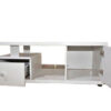 Compact Wooden Table with Integrated Side Stools