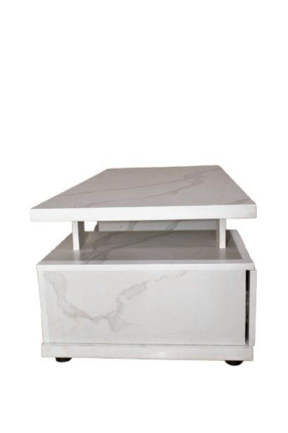 Compact Wooden Table with Integrated Side Stools